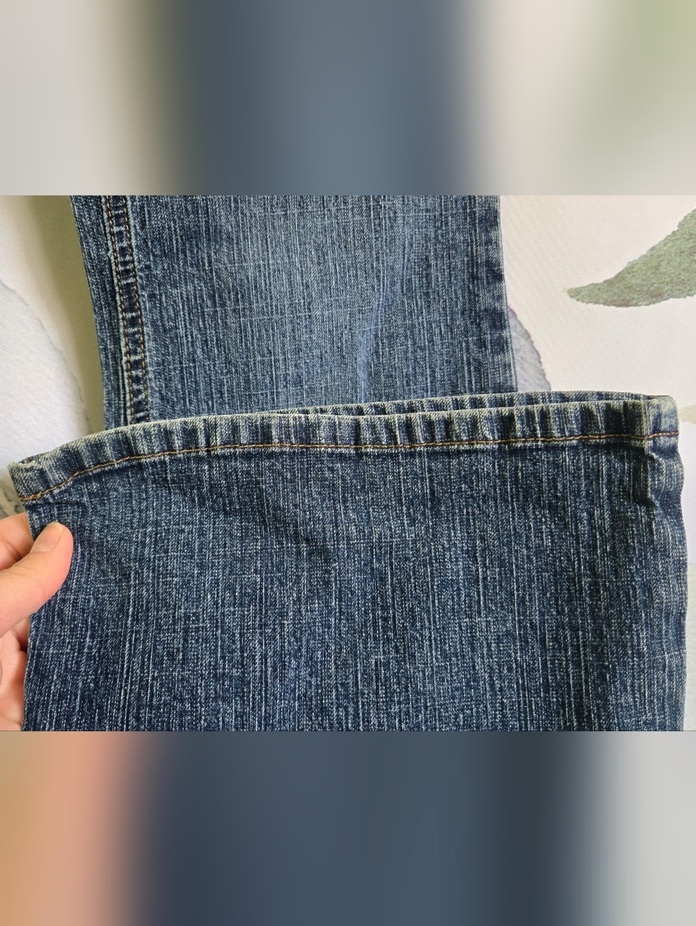 SO | Medium Dark Bootcut Jeans sz 5 - Picture 6 of 8